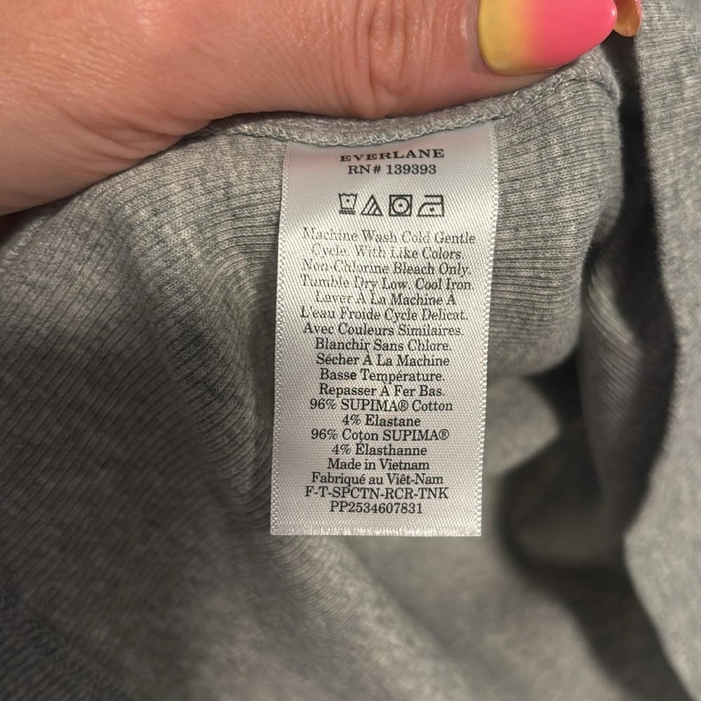 NWT Everlane The Luxe Rib Racerback Tank - Picture 7 of 8